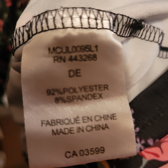 Max Coco Black and Pink Floral Print Dress XS - Picture 7 of 7